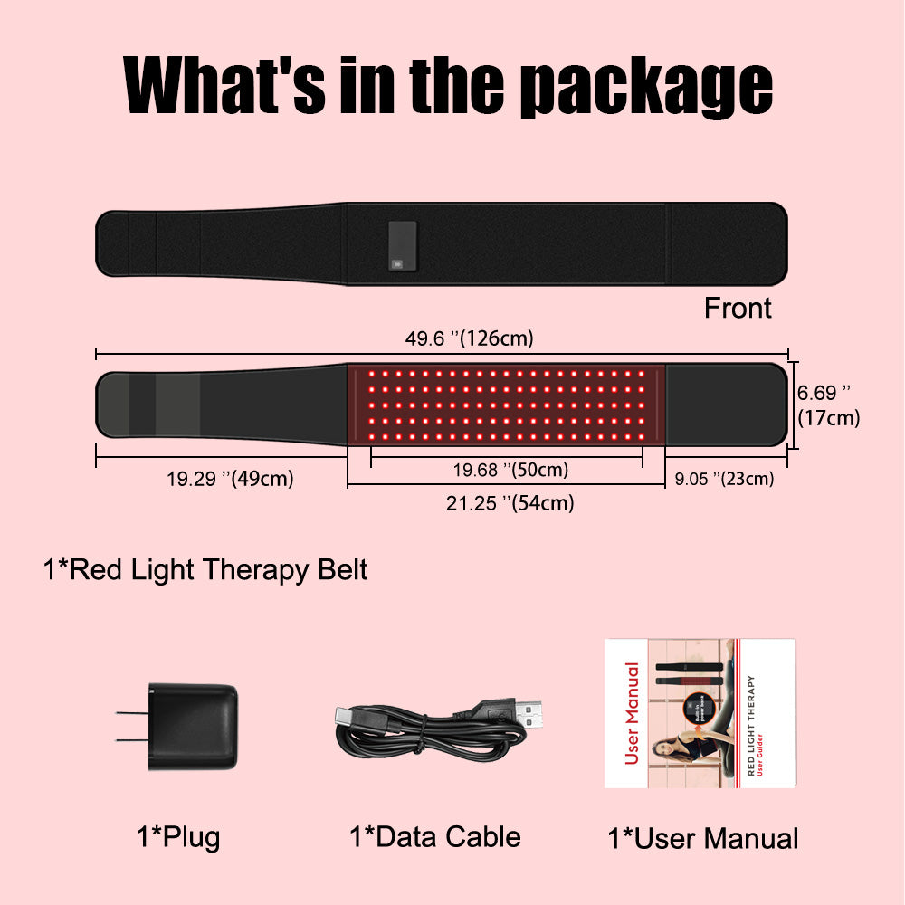Charged Rechargeable 660 nm / 850 nm LED Therapy Belt