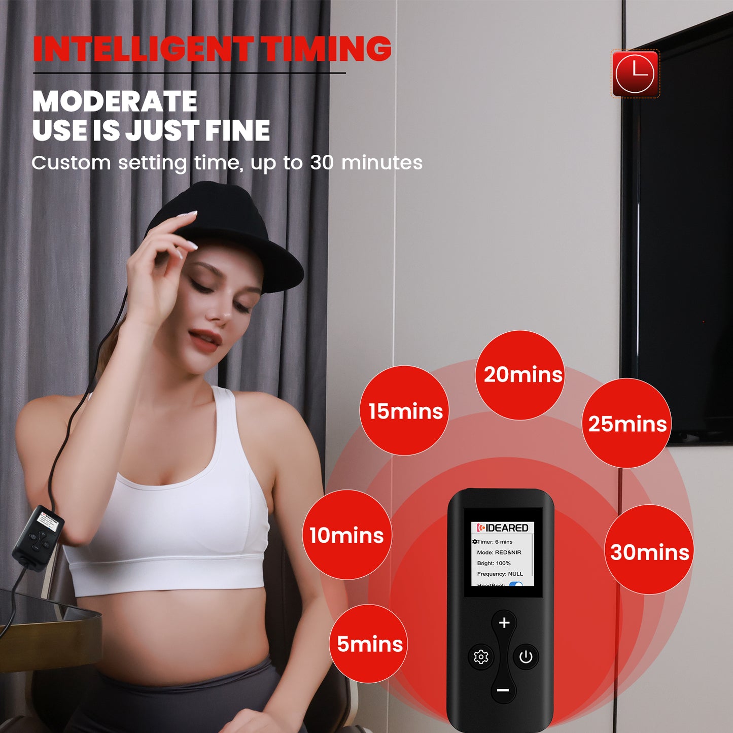 Redipy Infrared Red Light Therapy Hair Growth System Red Light Therapy Cap Hair Growth for Men & Women, Hair Loss Treatments Hair Cap, Hair Growth Treatment for Men and Women