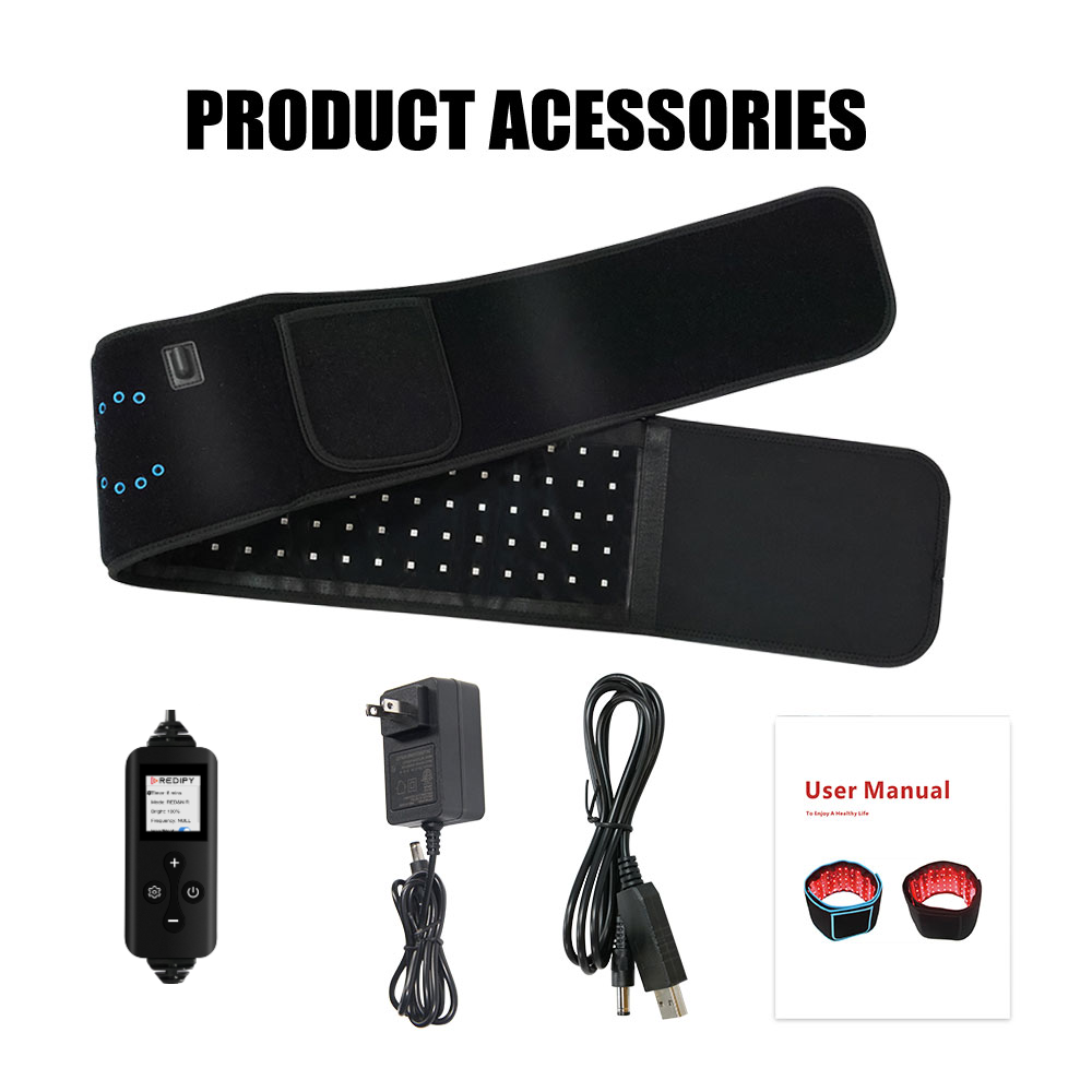 Dual-Wavelength LED Therapy Belt – Full-Color Display (660 nm & 850 nm)