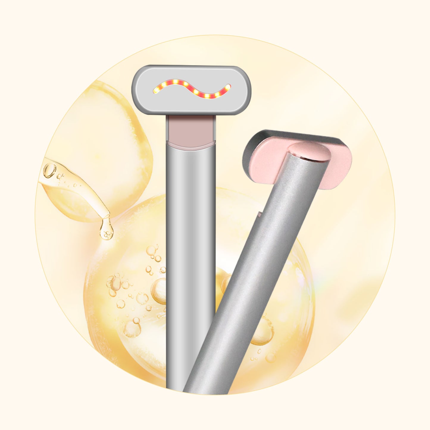 Red LED light therapy & EMS face eye facial wand