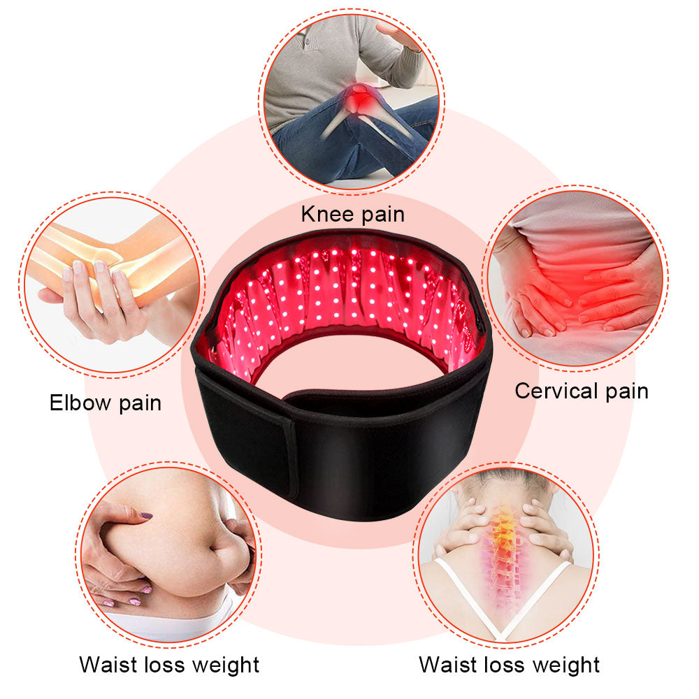 Hands-Free Dual-Wavelength Infrared NIR Red Light Wrap Belt (660 nm & 850 nm)