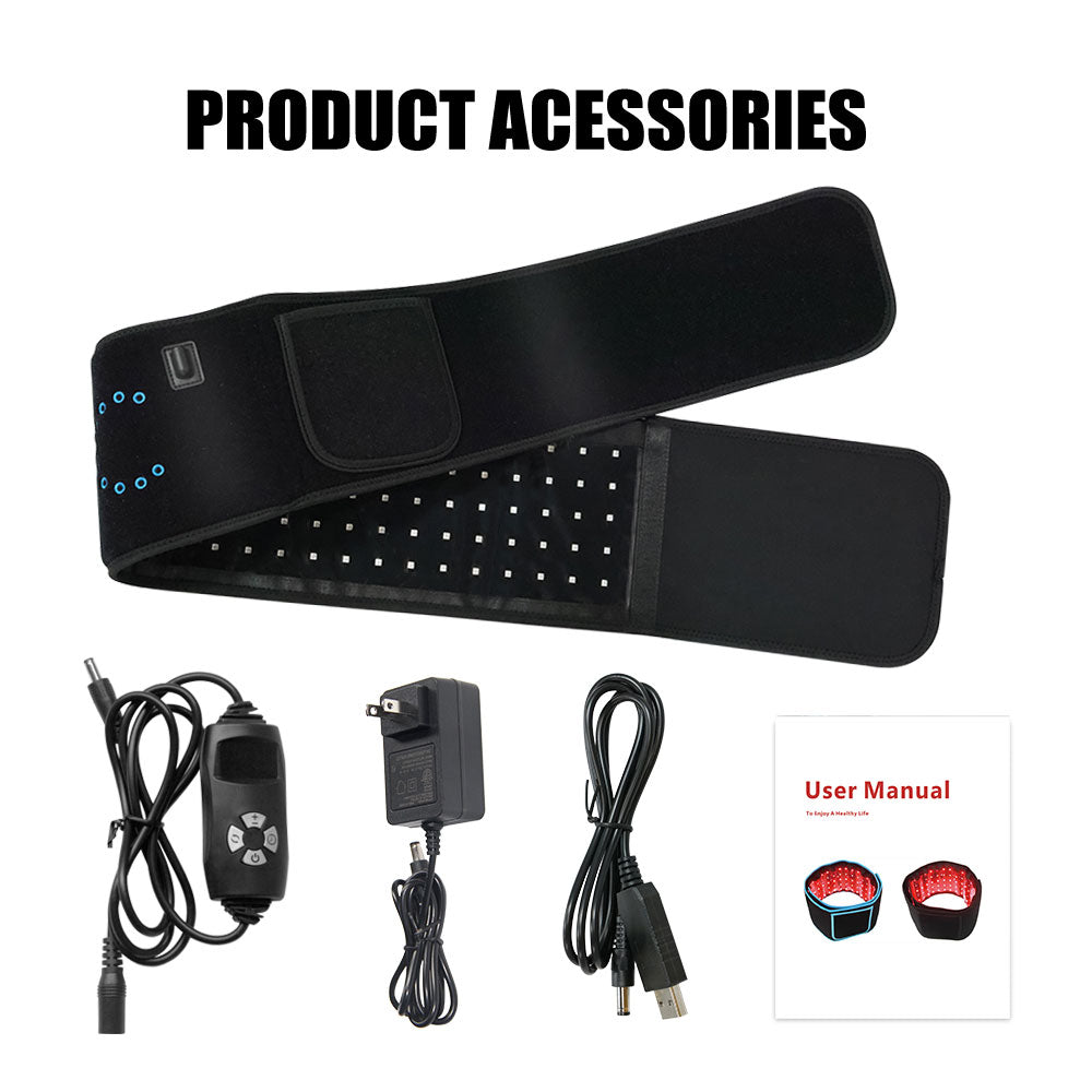 Hands-Free Dual-Wavelength Infrared NIR Red Light Wrap Belt (660 nm & 850 nm)