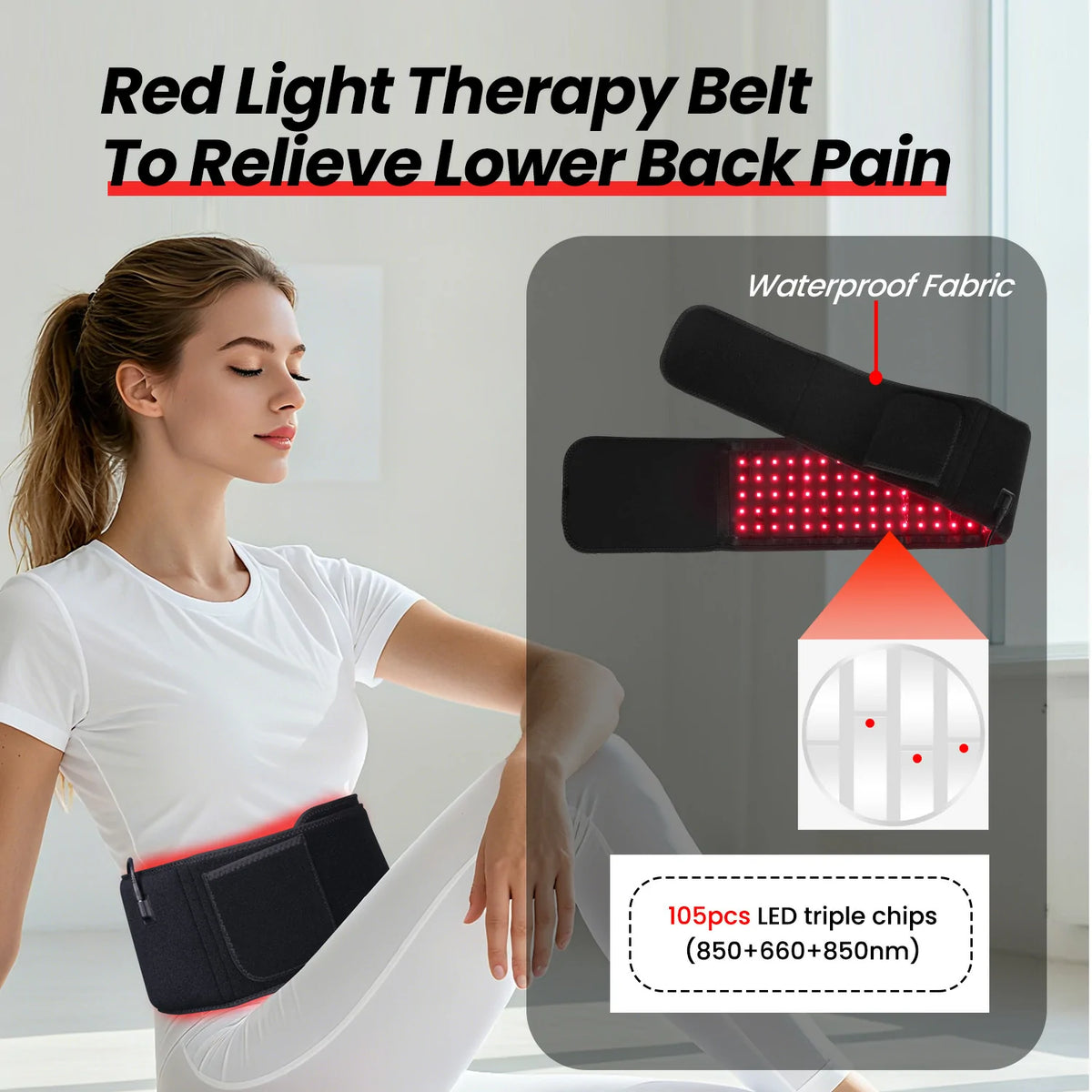 Redipy CoreRelif Red & Near-Infrared Therapy Belt